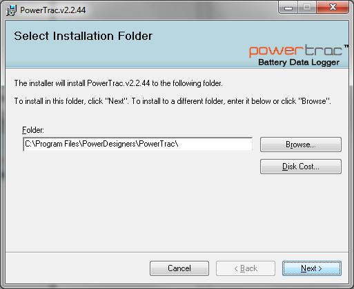 Select None of the above and Click Next. The Select Installation Folder window appears; keep the default folder, select Next to continue.