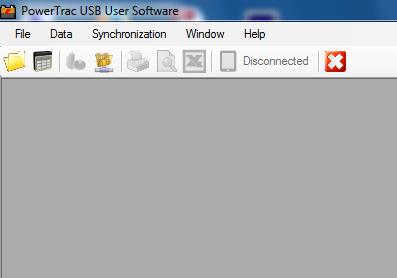 LAUNCH THE POWERTRAC USB SOFTWARE *** Attention Windows 8.1/8/10 users *** You need to run PowerTrac USB User with full administrator rights in Windows. Locate the PowerTrac USB icon on desktop.