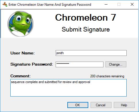Figure 30. Users enter their individual signature credentials and any desired final comments to sign off sequence. Figure 31.