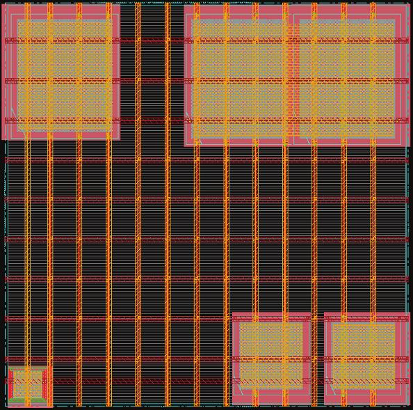 Floorplan of a single processor Inst Mem