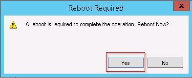 Microsoft Windows Server 2012 R2 configuring MPIO to add support for iscsi disks 3. When prompted to restart the computer, click Yes. Figure 57.