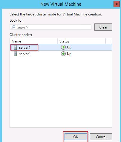 Selecting a cluster node as a target for virtual machine creation 7. In the Before You Begin page, click Next. 8.