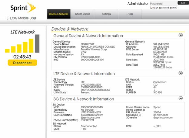 General Device and Network Information The instructions below will guide you through the general