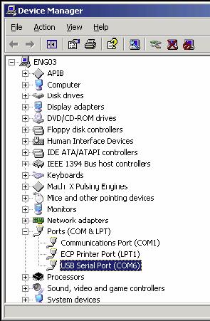 Finally click the PORTS (COM & LPT) to see which USB Serial Port is assigned.