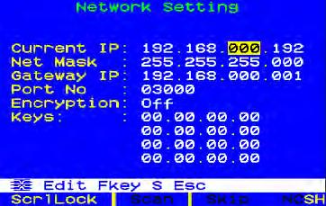 Chapter 7: Operation - Administrator Functions Network Settings To configure Paragon II's network settings from the OSUI, select option 7, Network Settings, from the Administration Menu.