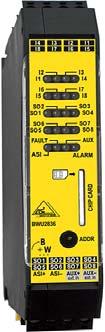 a AS-i Safety Output Module Safe outputs and standard inputs in one module Protection category IP20 Figure Housing Inputs digital Outputs Safety, SIL3, cat.