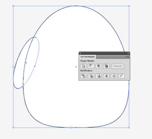 Draw another oval to act as a wing. Paste in another copy of the body and use it to trim down the wing shape.
