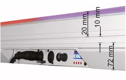 5A, 250V Neutrik Powercon connectors (input and output) XLR connectors (DMX input and output)