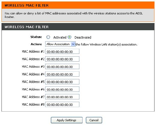 Huawei routers & some D-Link DSL-3780s Login to the router and click the Advanced tab on the left, then go to:- Basic > WLAN Click on the "WLAN Filtering" tab along the top.
