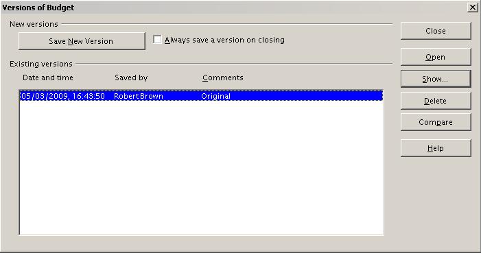 3) An open document dialog appears. Select the original document and click Insert.