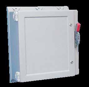 Fiberglass Wall-Mount Disconnect Wall-Mount Disconnect Fiberglass Disconnect, Type X INDUSTRY STANDARDS UL 508A Listed; Type, R,, X, 12, 1; File No. E61997 cul Listed per CSA C22.2 No.