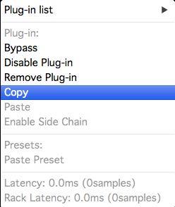 However, Disable actually removes the plugin from the processing chain without deleting it from the rack. You can re-enable the plugin without losing its settings, controls, or automation assignments.