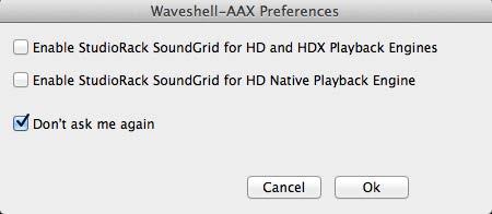 When you see the Waves Preferences window, release the shift key and choose between an HD/HDX or HD Native playback engine.