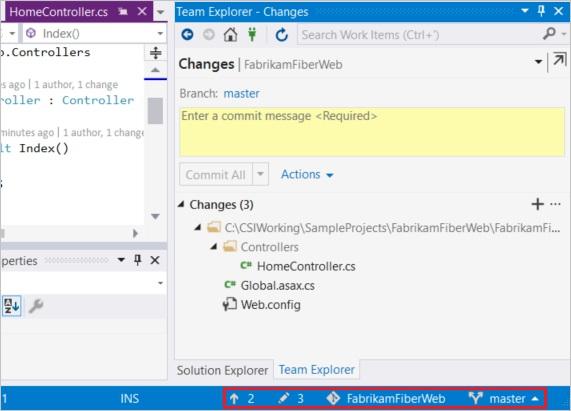 Share your code with Visual Studio 2017 and VSTS Git 11/30/2017 4 min to read Edit Online VSTS TFS 2018 TFS 2017 TFS 2015 Share your Visual Studio solution in a new VSTS or Team Foundation Server Git