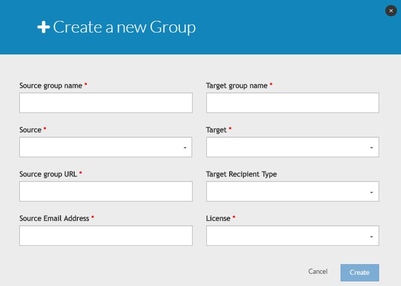 4. On the Cloudiway platform, go to the Group List of the Group Migration menu 5.