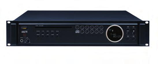 Slot-In type 1 Disk CD player Uses high-quality DAC CD-DA / MP3 / WMA AMX, CRESTRON interface (RS-232) support IR remote control Digital output: SPDIF Dimension and Weight: 482(W) x 88(H) x 380(D)mm