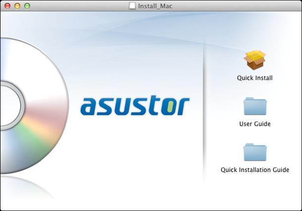 3.1.2. Mac Users Insert the installation CD into your computer s CD drive and then select Quick Install from the autorun CD-menu.