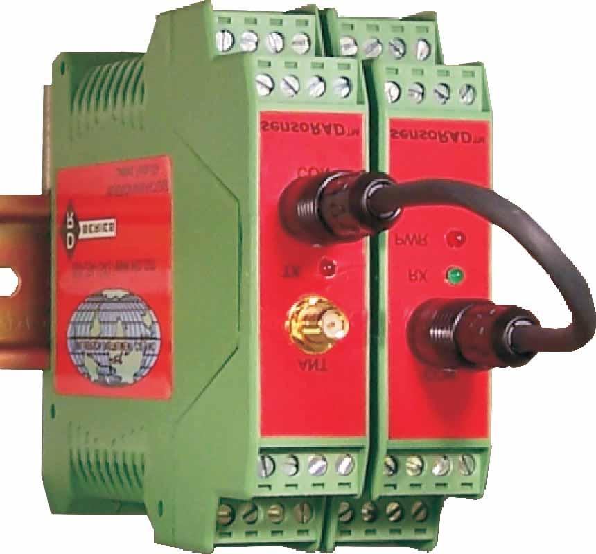 Wilkerson Instrument s small DIN Rail mounted devices operate on license free ISM* 900 MHz or 2.4 GHz frequency bands.