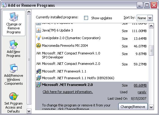 The.NET Framework 2.0 is available on CD 2: Click Start > Run and type the path (where X = the drive letter assignment of your CD drive) below in the Open: box then click OK and follow the prompts.