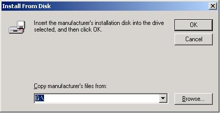 Emulator Drivers CD, choose your CD drive letter, and click OK.