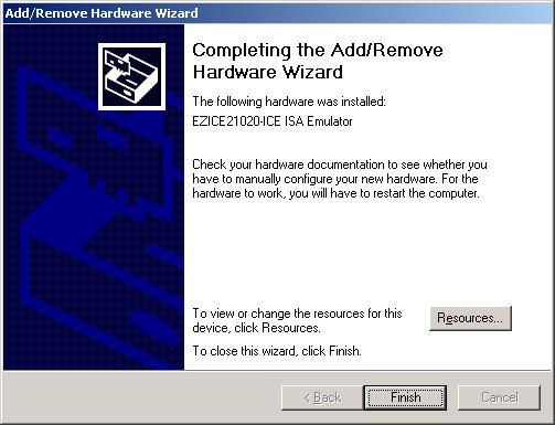 Hardware Wizard dialog box will appear shown in Figure 4-13.