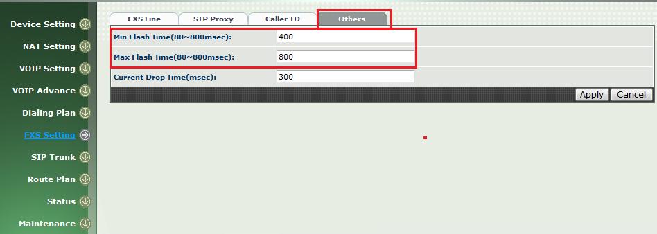 7. FLASH command generation and detection on FXO and FXS gateway.