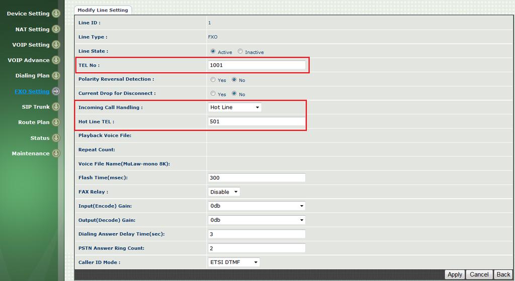 Figure 8. Figure 9. Step 3: Set the SIP Trunk information to WellGate 2540 by going to SIP Trunk Modify SIP Trunk webpage. See Figure 10