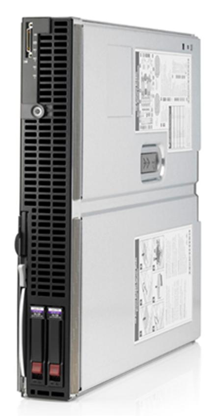 BladeSystem c-class enclosures support server blade models that are built in standardized form factors, referred to as half-height (4U) or full-height (8U).