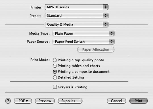 4 Make sure that your machine s name is selected in Format for. 5 Select the page size of the loaded paper in Paper Size. 6 Click OK. 7 Select Print on the application software s File menu.