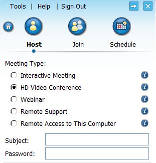 2 Hosting an HD Video Conference The HD Video Conference meeting type allows up to 30 Infoshare attendees to display the video from their webcams. Enter your login details to sign in.
