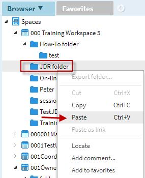 Therefore, if you paste as link, if the file is modified in one folder, it is going to be modified in the other folder as well. 3. Click on the space name. 4.