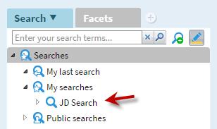 Follow the steps in the Advanced Search section 5.2 above. 2. Save this search by clicking on the Save as button. 3.