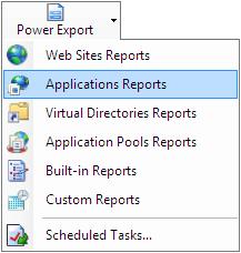 Chapter-6 Power Export 6.3 Schedule Applications Reports Select Power Export Wizard. option under Power Export.