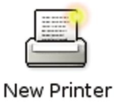 Click on the New Printer icon to add a new Printer (Figure