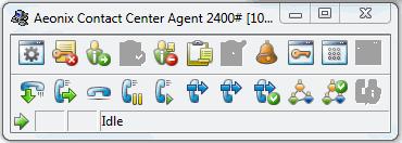 Invoking the Aeonix Contact Center Agent Figure 0-1: The Agent logon window From the Windows Start Menu, select Programs > Aeonix Contact Center > Agent Program Menu, and double-click the Aeonix