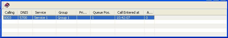 The Queued Contacts Window The Queued Contacts window displays information about the contacts that are currently waiting in one of the agent s currently logged on queues.