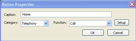 The Button Properties Dialog Box The Button Properties dialog box opens automatically whenever you right-click a button in the Agent Telephone Manager window and click Properties on the shortcut menu.