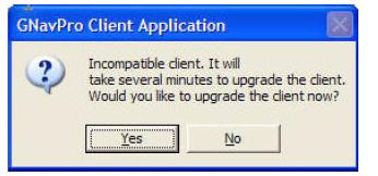 Step 1 When a new client is available, the system prompts you to upgrade (Figure 2-10).
