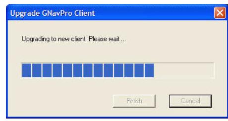 NOTE The dialog box changes when upgrading to a new client (Figure 2-16).
