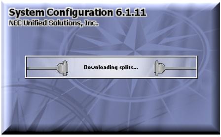 Configuring GNAV Pro 3-3 Figure 3-2 Downloading Message Figure 3-3 System Configuration window When the download completes, a System Configuration