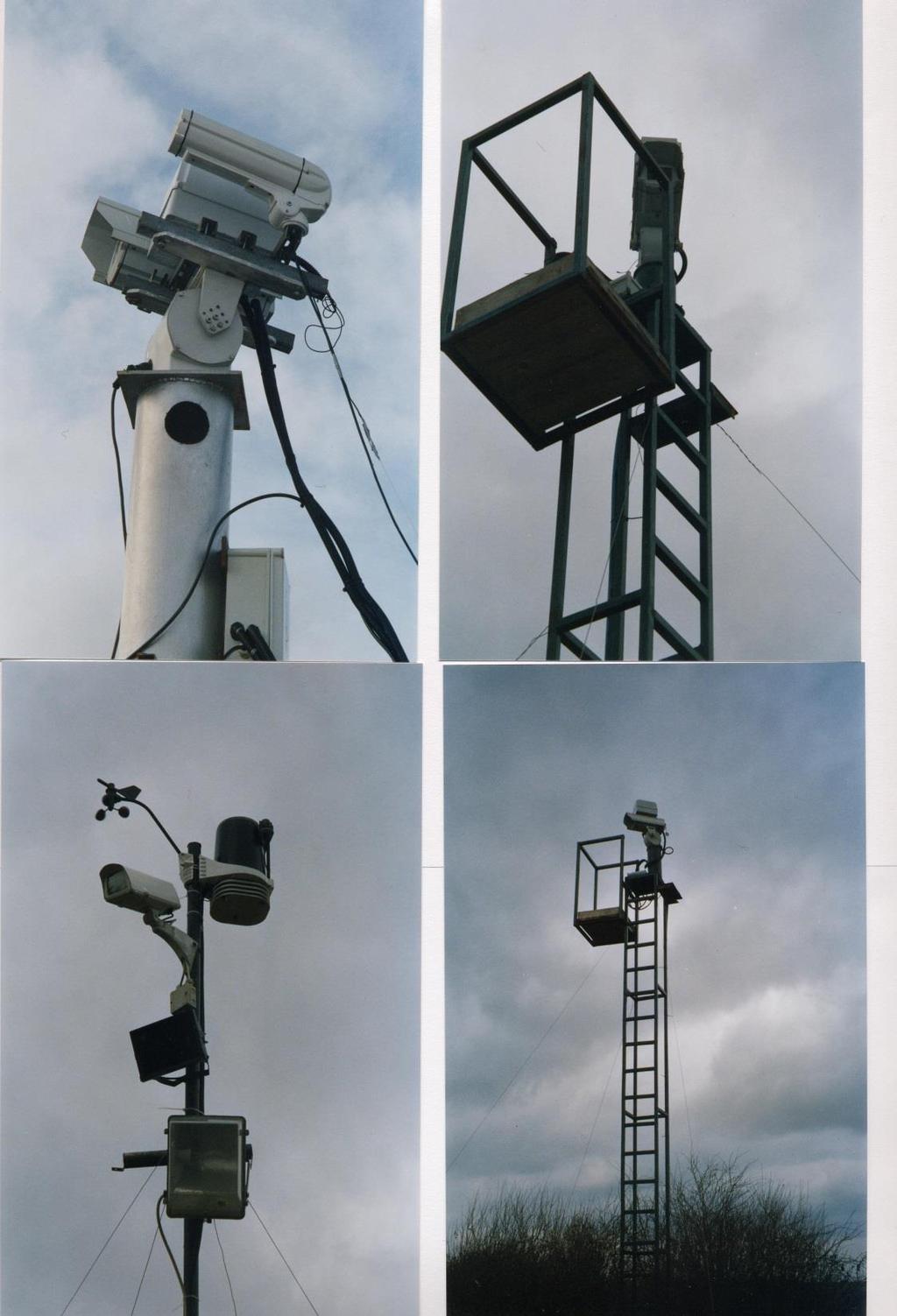 2005: Kingsland All-Sky Cameras and Tracking facility Operates on 24/7, FOV 180 degrees. 2 tracking platforms Far left: 2005. Tracking platform with 200 mm F.L lens and camera.
