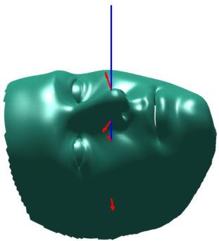 (x t q,yq) t is the 2D projected location of q-th 3D vertex.