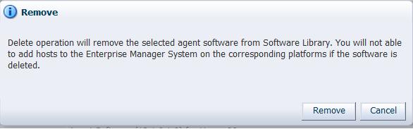 Figure 3 4 Agent Software Updates Remove Icon 6. Click Remove on the confirmation message.