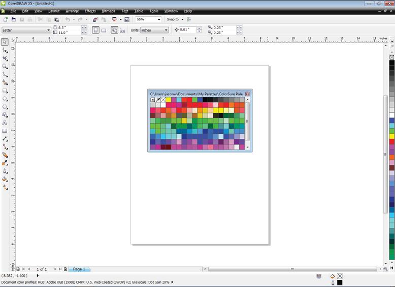 8.) The should now display in your graphics program (see FIGURE 8).