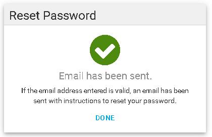 The email invitation will require the user to select the secure link contained within the body of the email message labeled here to establish a new password.