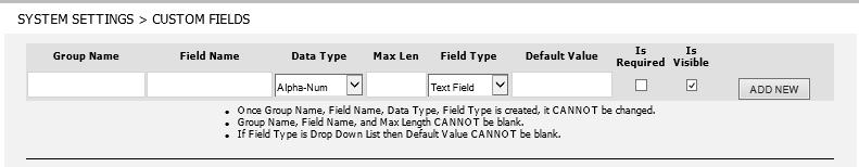 There are two ways to create custom fields (1) a drop down box allowing you to make a selection using pre-defined values or (2) create a label to collect various data which you enter in a free form