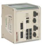 References (continued) Ethernet network Wiring system ConneXium managed switches 0 TCS ESM 0FCU0 TCS ESM 0FCS0 TCS ESB 0FF0 TCS ESM 0FCS ConneXium managed switches, ports, twisted pair and fibre