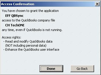 CONFIGURING YOUR QUICKBOOKS CERTIFICATE NOTE: If you have a multiple user install, you should only be prompted for the certificate once.