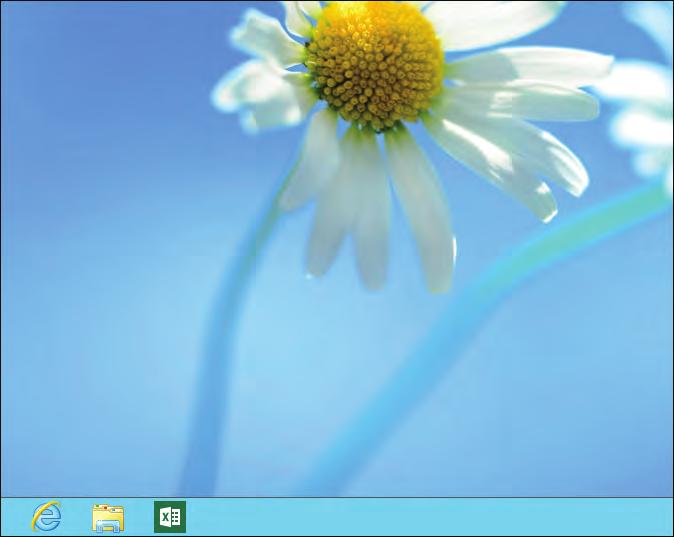 If you use the desktop more often, you might prefer to have Excel just a single click away. You can achieve this by pinning Excel to the taskbar.