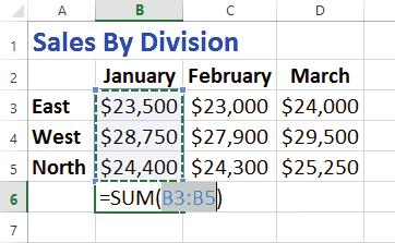 Working with Excel CHAPTER 1 Manipulate Data Calculate Totals Quickly If you just need a quick sum of a list of numbers, click a cell below the numbers and